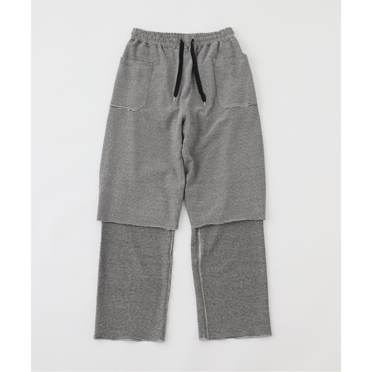 24SS　ATON COTTON HEMP SATIN トラウザーズ ATON | +81 PLUS EIGHTY ONE