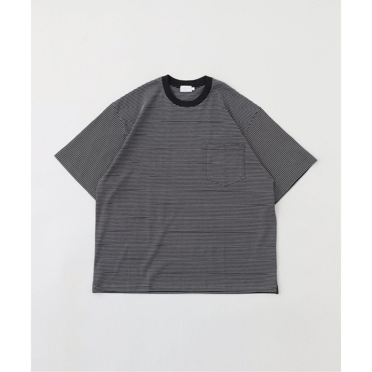 handvaerk (ハンドバーク) 60/2 S/S BIG T-SHIRT -STRIPE