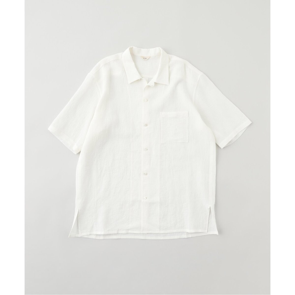 Cale カル　ウォーターツイストリネンプルオーバーシャツ　edifice Cale (カル) Water Twist Linen Pull-over Shirt / Grey