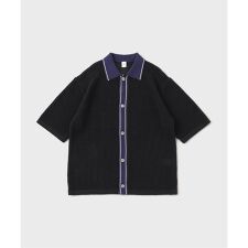 LA BOUCLE (ラブークル) メッシュ ニット シャツ