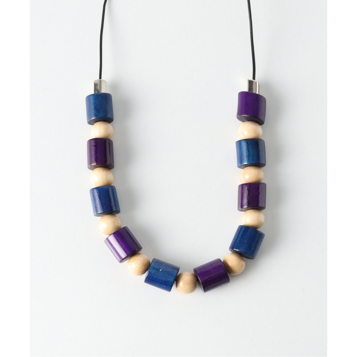 m’s braque エムズブラック ウッドビーズ ネックレス m's braqueのネックレス | cliché