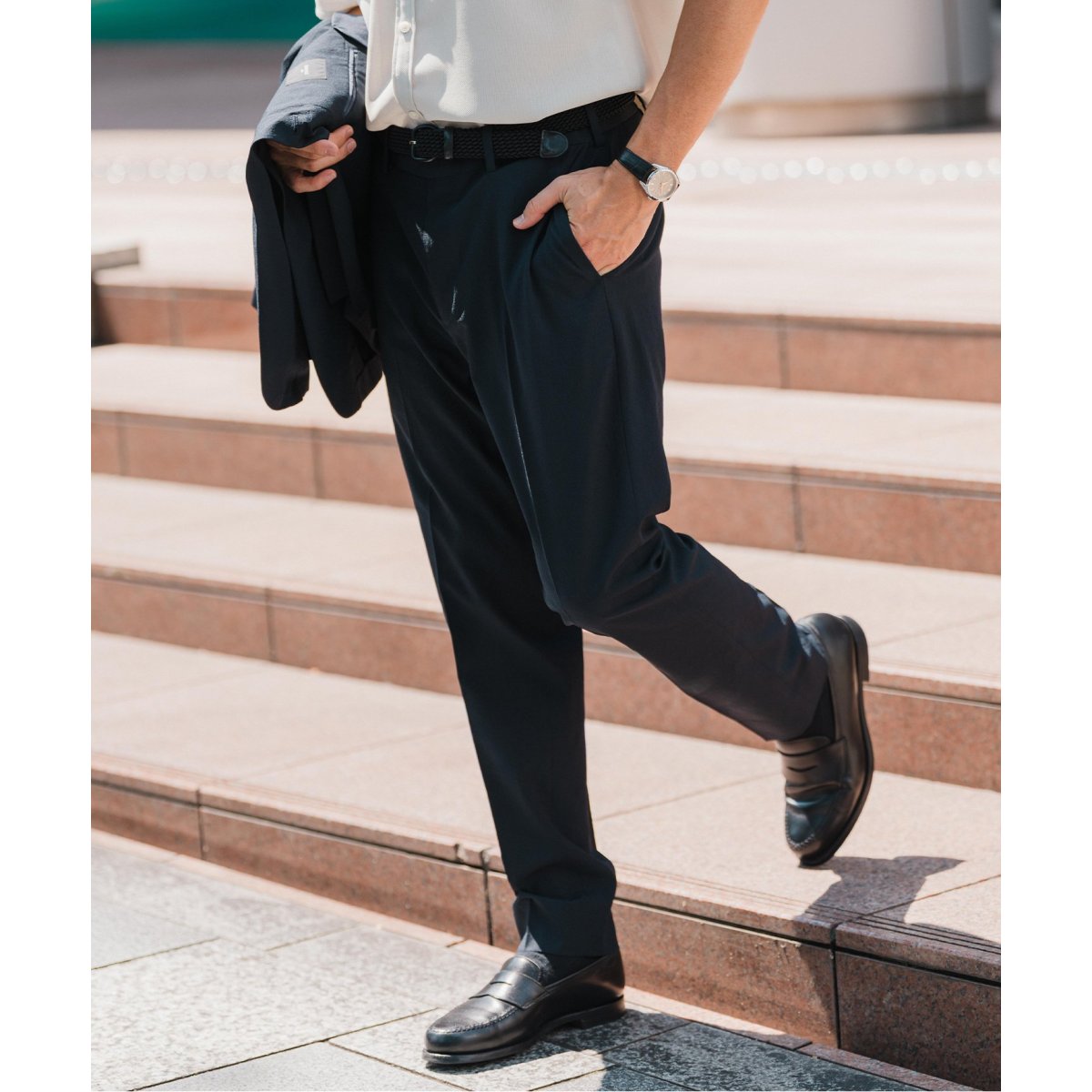 LA BOUCLE (ラブークル) VISTO GABA LIGHT パンツ LA BOUCLE (ラブークル) VISTO GABA LIGHT パンツ