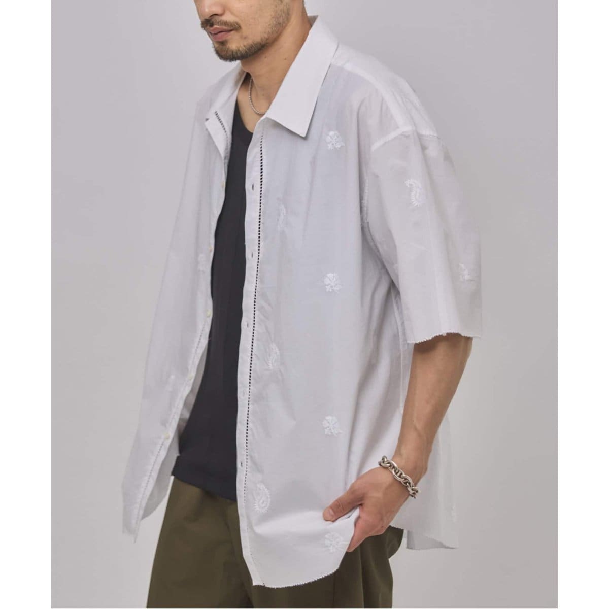 ETS.MATERIAUX / マテリオ】レギュラーカラー シャツ