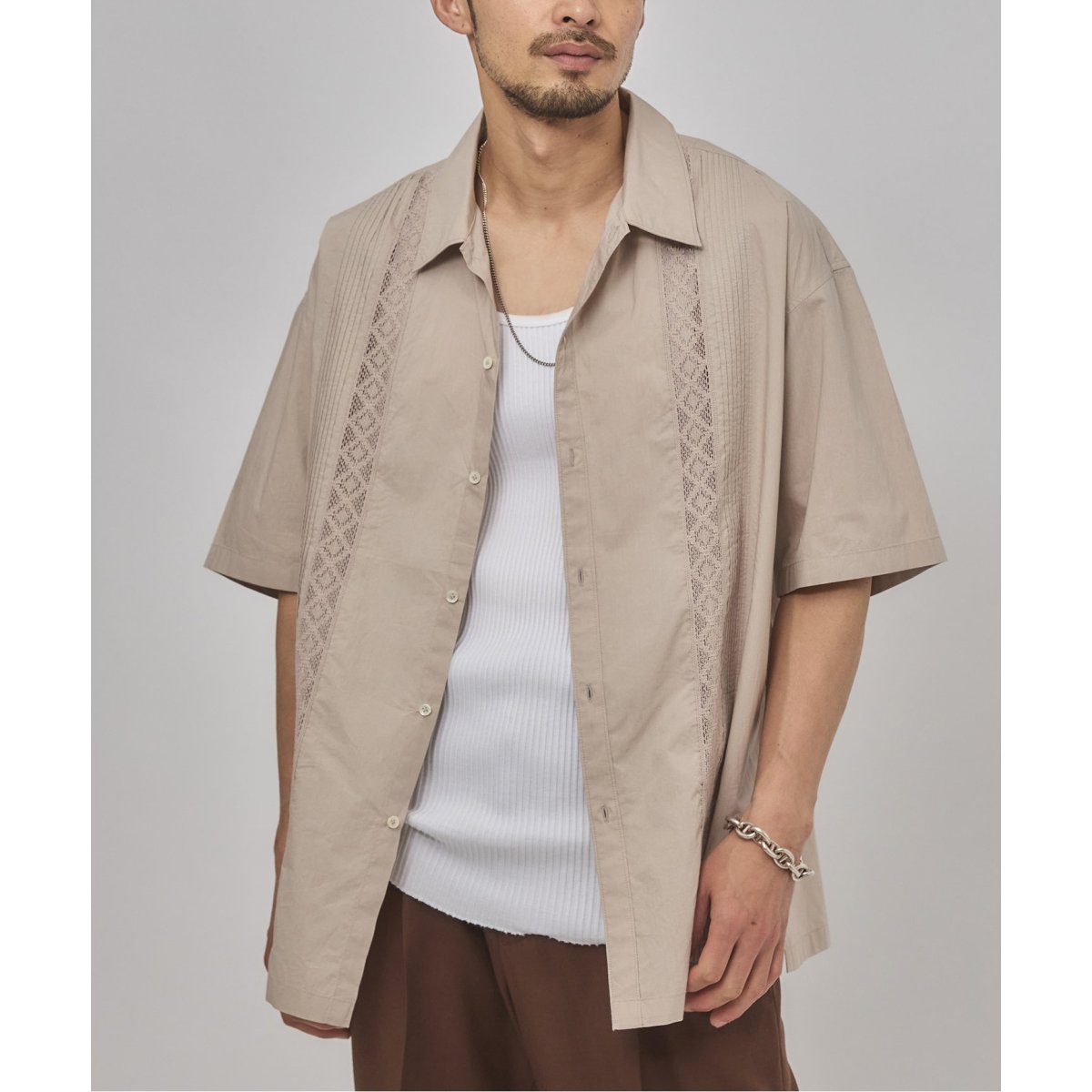 oasis×リーバイス LEVI'S バンドカラーシャツ Sサイズ LEVI'S® x OASIS バンドカラーシャツ – リーバイス®公式