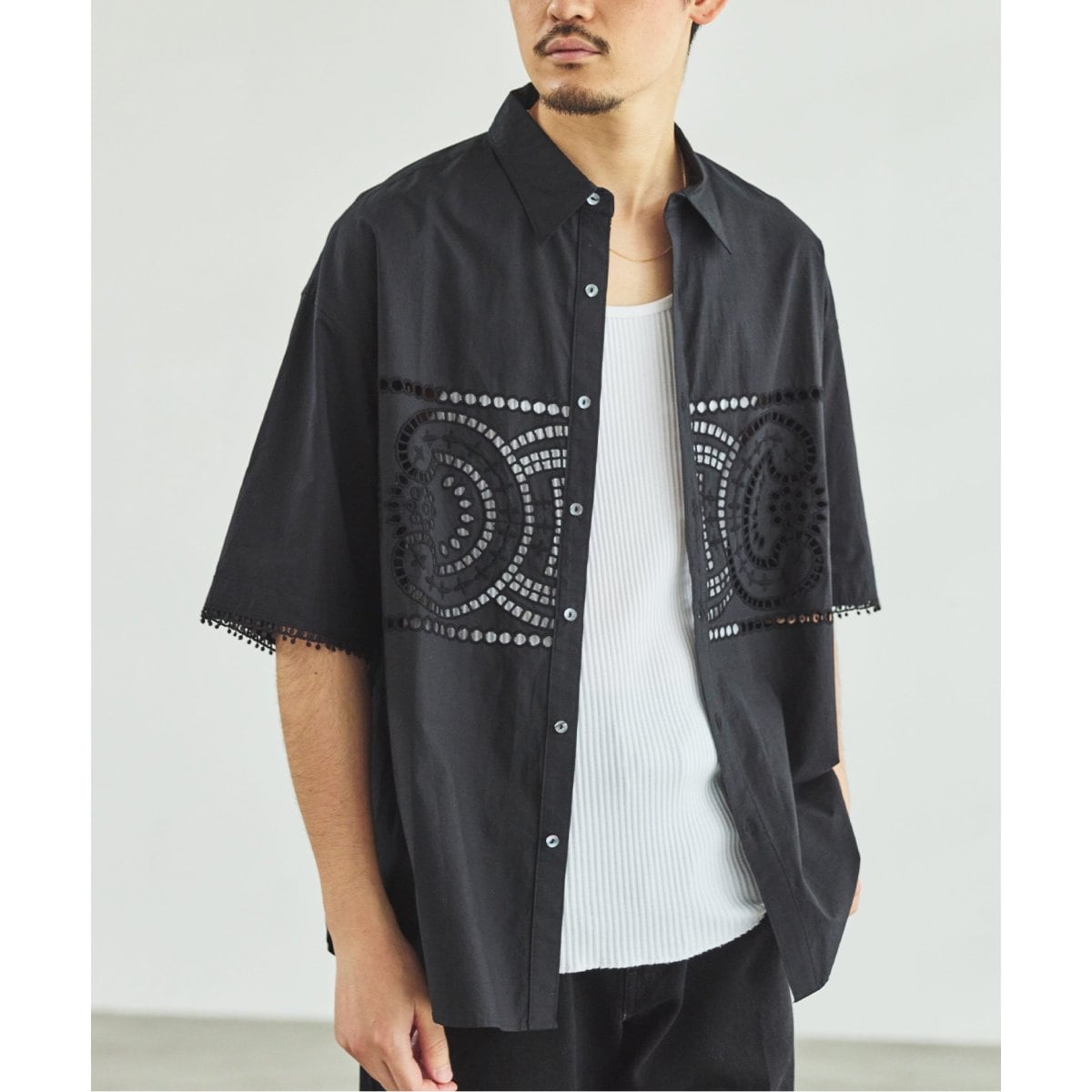 ETS.MATERIAUX レギュラーカラーシャツ ETS.MATERIAUX / マテリオ】レギュラーカラー シャツ