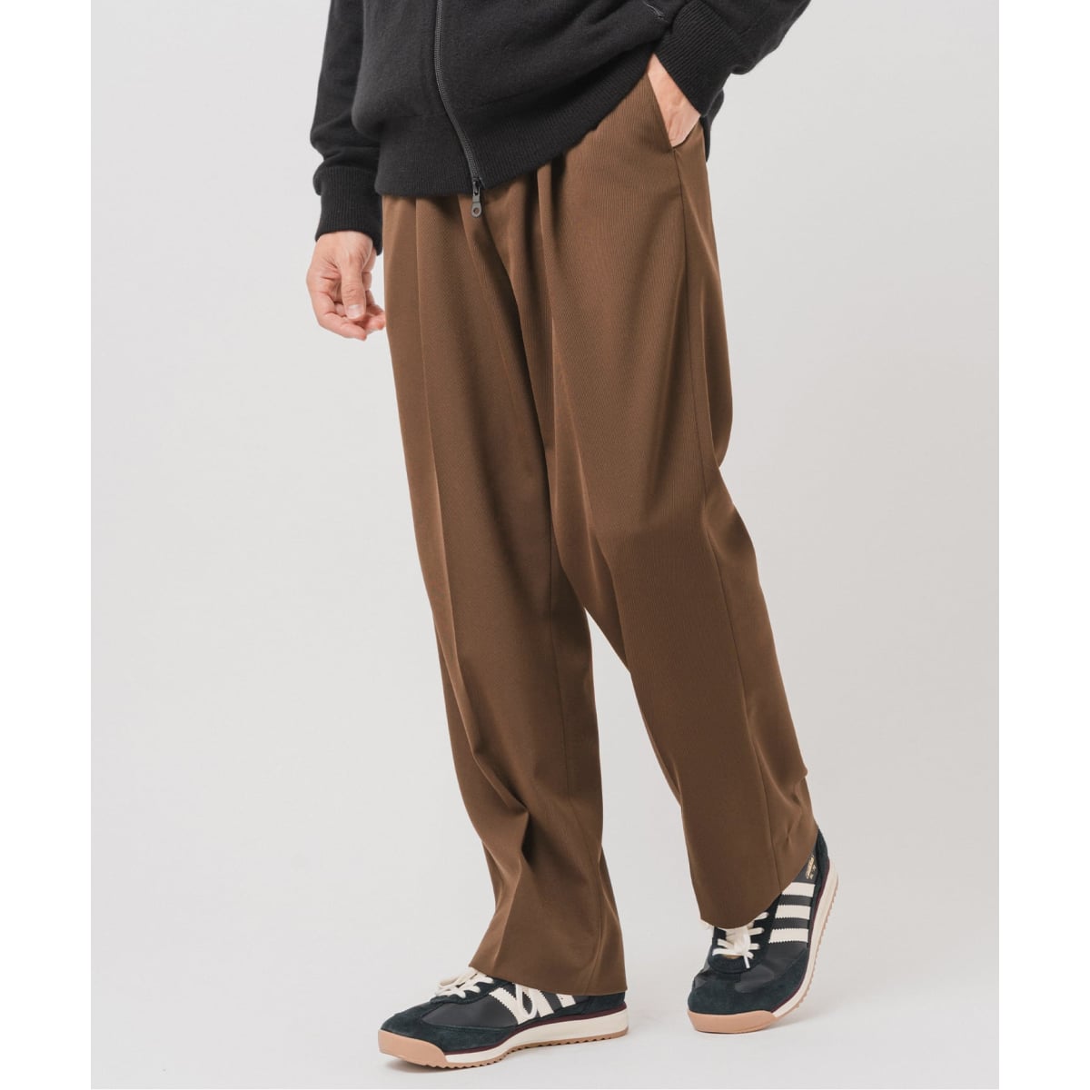 CALMER / カルメール】別注 ナチュラルダイ パラシュートパンツ