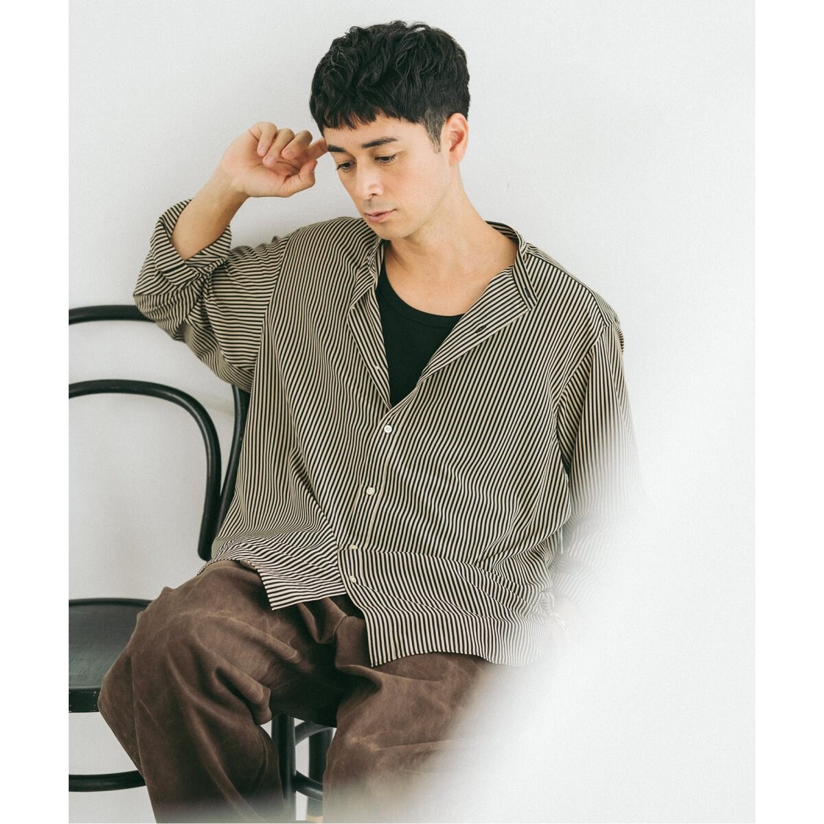NOMA t.d. フラワー刺繍半袖シャツ NOMA t.d.（ノーマティーディー）の「【NOMA t.d. for LA BOUCLE