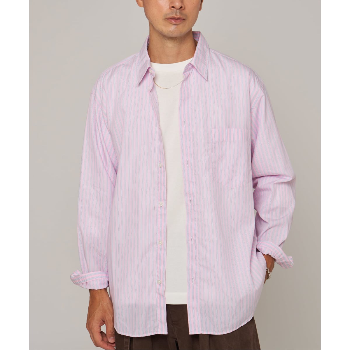 GUY ROVER (ギローバー) Chambrey Cutaway Shirts 551400/3