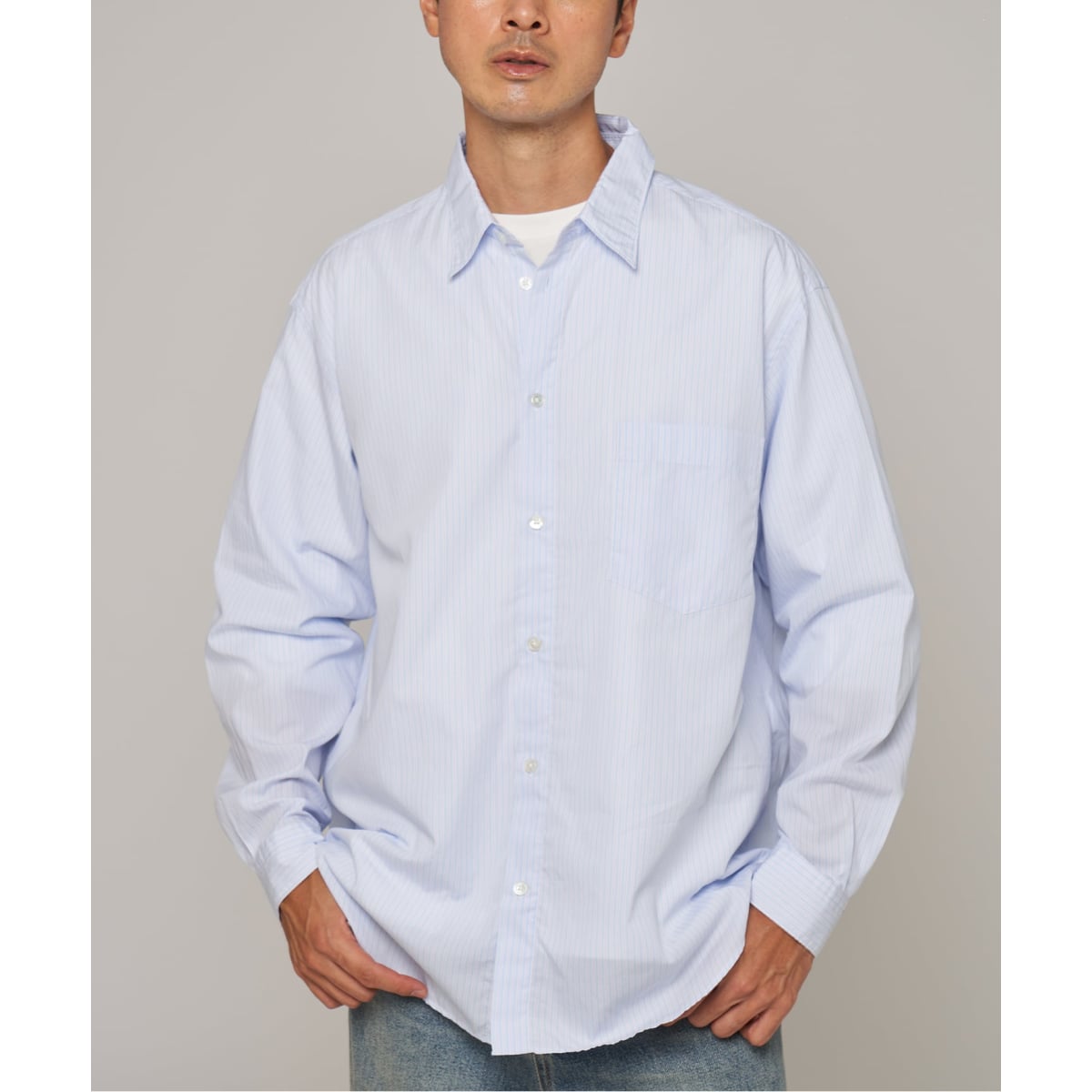 GUY ROVER (ギローバー) Chambrey Cutaway Shirts 551400/3