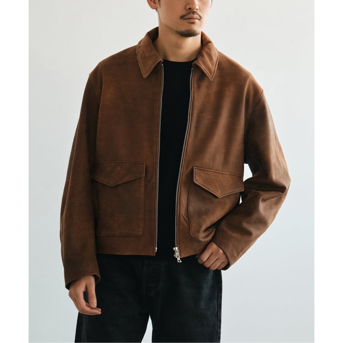 CCU シーシーユー　morgan bomber JKT レザー CCU [“MORGAN” Bomber Jacket]