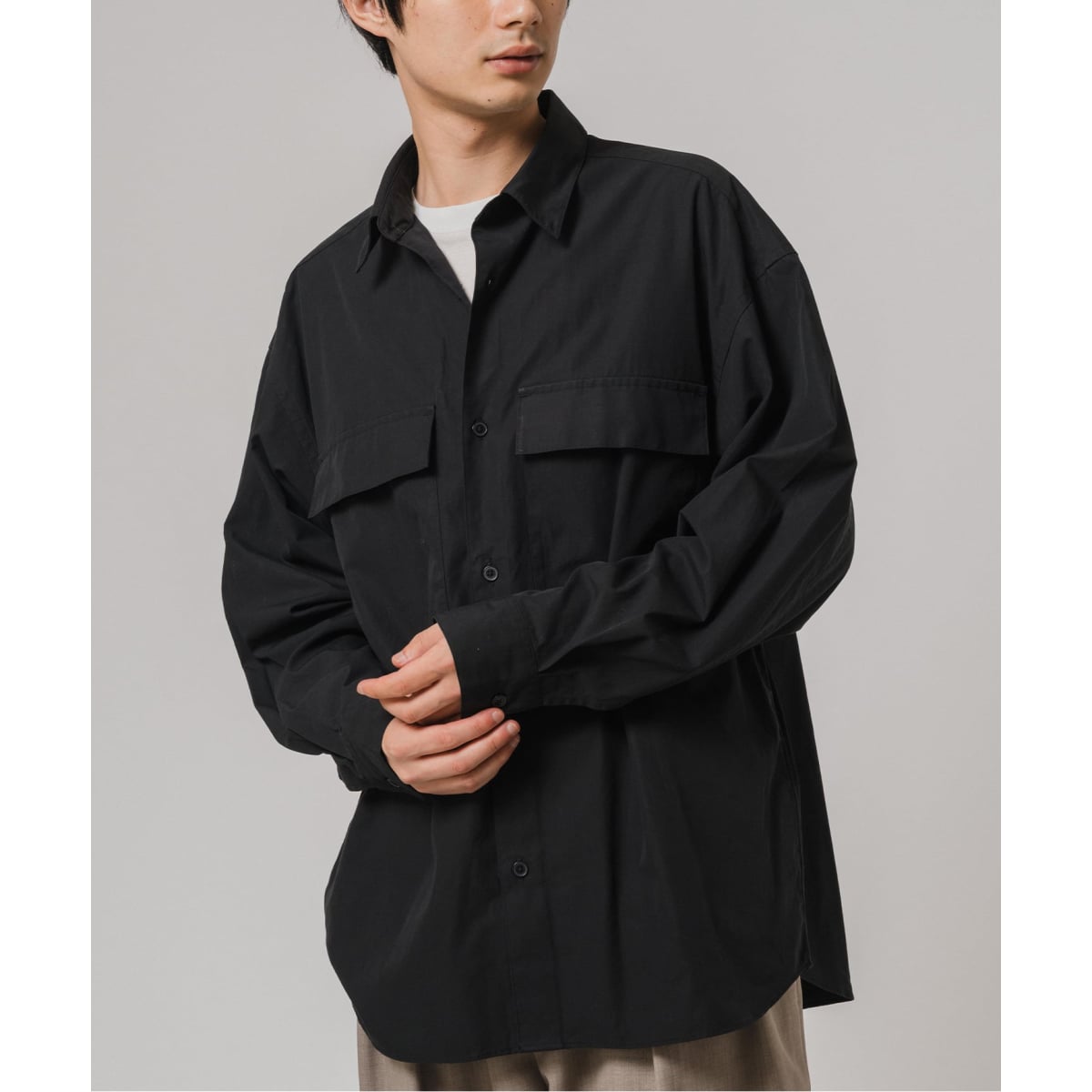 THOMAS MASON(トーマスメイソン) スタンドカラーシャツ | エディフィス