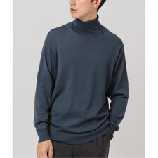 14ゲージ ウール タートルネックニット