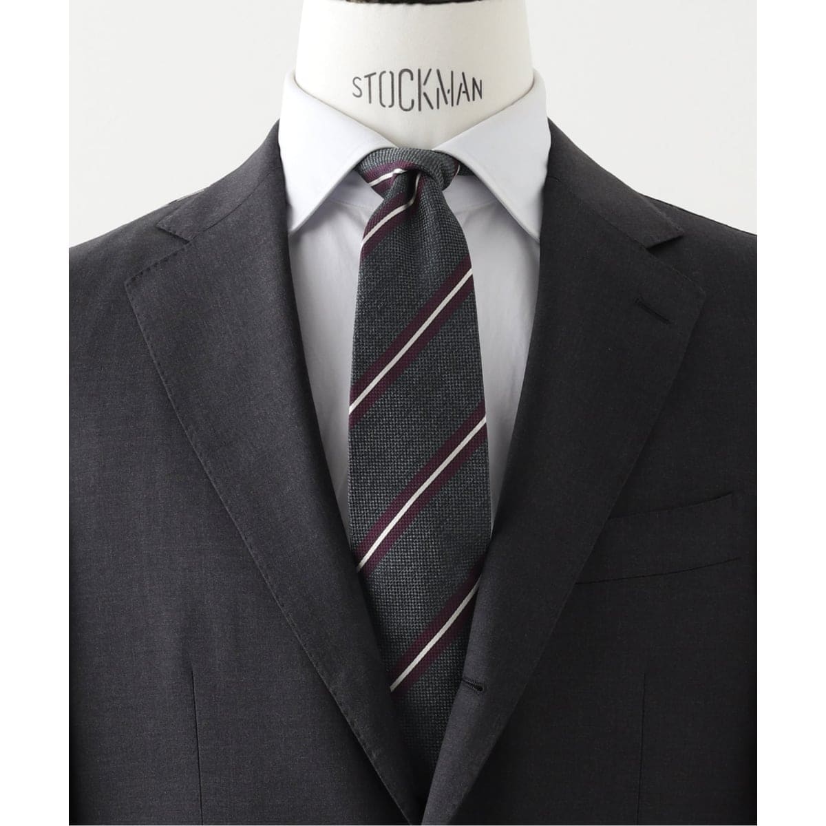 FRANCO BASSI (フランコ バッシ) コットンシルクレジメンタルタイ