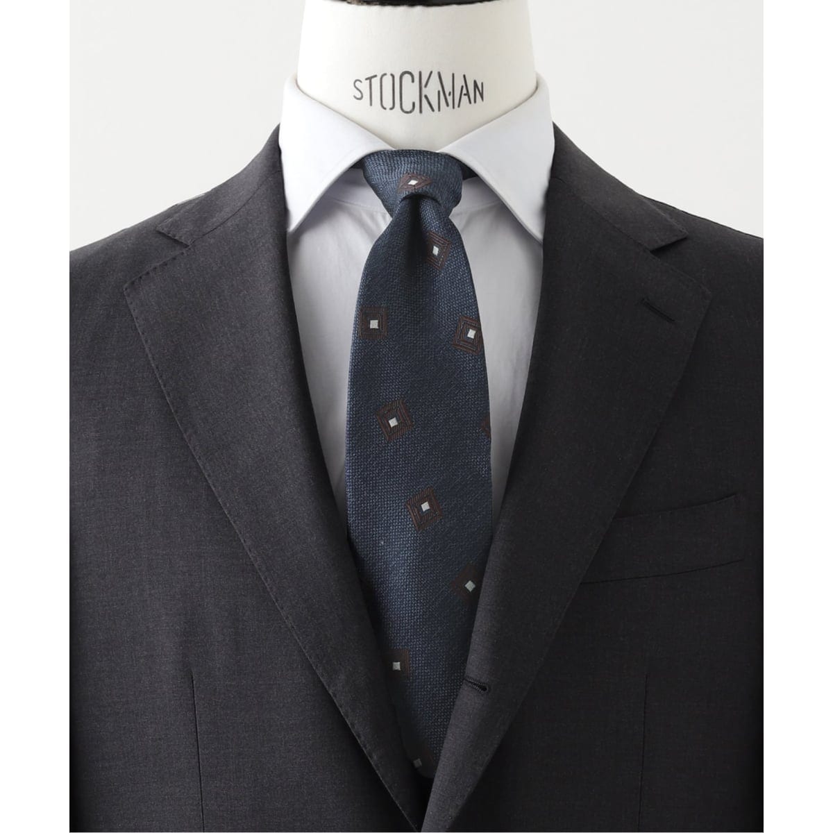 Holiday&Brown ホリデー&ブラウンシルクウール　ソリッドタイ Holliday & Brown (ホリデー & ブラウン) シルクソリッドタイ