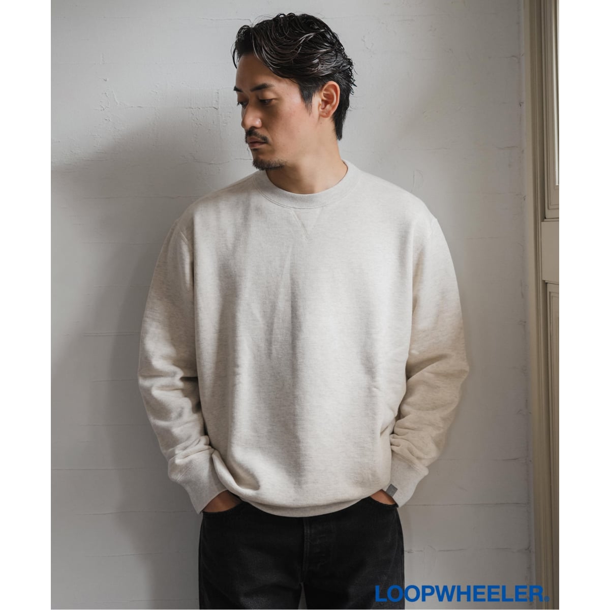 グランバック（GRAND−BACK）/【大きいサイズ】シナコバ 裏起毛 切替クルースエット 大きいサイズ】シナコバ 裏起毛 切替クルースエット | グランバック