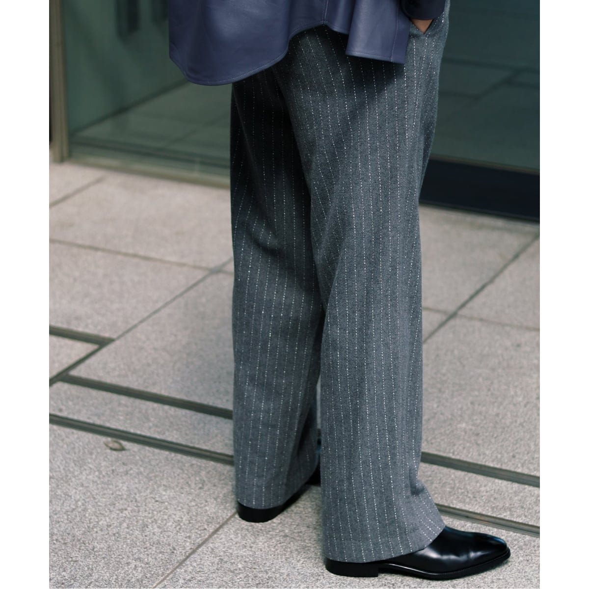 m's braque for BOUCLE】タックワイド モールコールパンツ