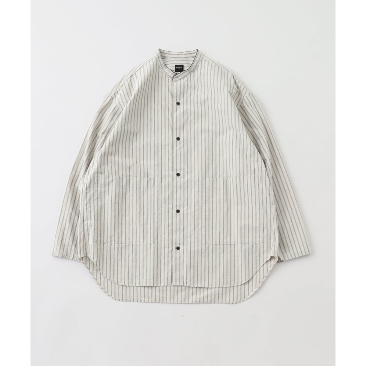 LA BOUCLE / ラブークル】レザーパイピング スキッパーシャツ