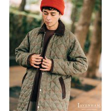 LAVENHAM (ラベンハム) 別注 Belted Chantry (ウィンドウペン)