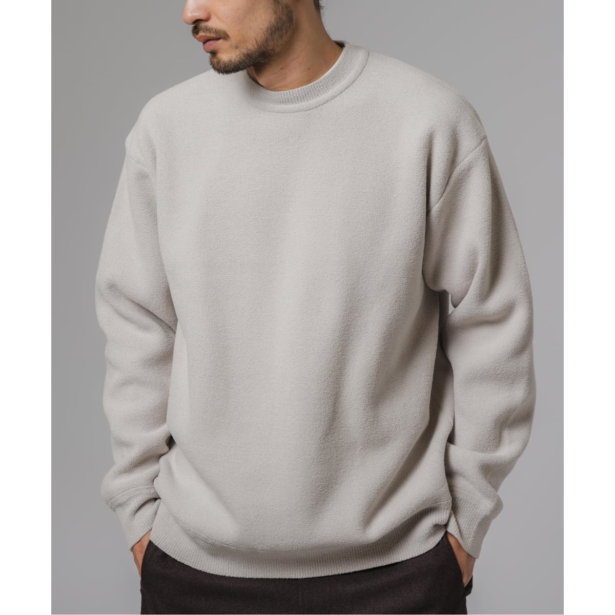 ウール ナイロン ループヤーン クルーネック | モンキータイム(monkey