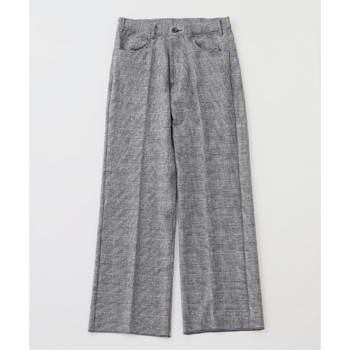 美品　LA BOUCLE ラブークル　1タックイージーパンツ　総柄　サイズ2 EDIFICE LA BOUCLE（エディフィスラブークル）の「【LA BOUCLE