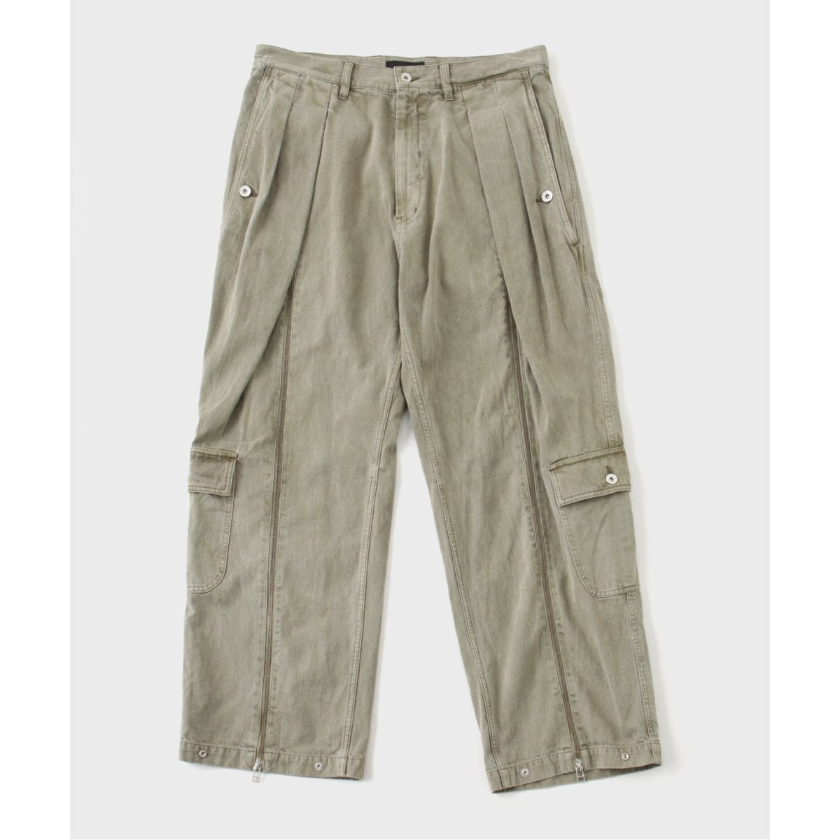 m's braque for BOUCLE】タックワイド モールコールパンツ