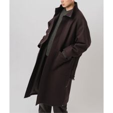 ニット メルトン モーターサイクル コート