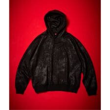 【Liverpool FC / リバプール FC】Fake Leather Emboss Hoodi