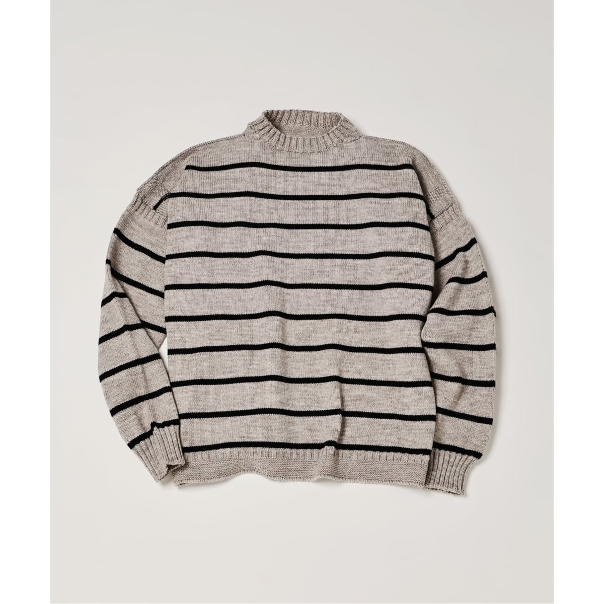 ATON / エイトン】SILTE MOULINE OVERSIZED V/N SWEATER