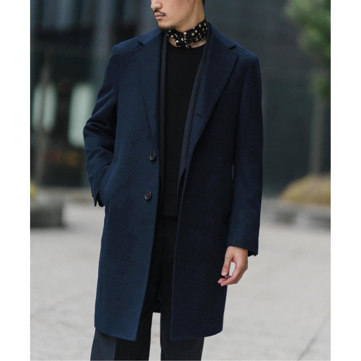 極美品　EDIFICE エディフィス　カシミヤ混　チェスターコート　ロング EDIFICE エディフィス カシミヤ混 チェスターコート 極美品 EDIFICE