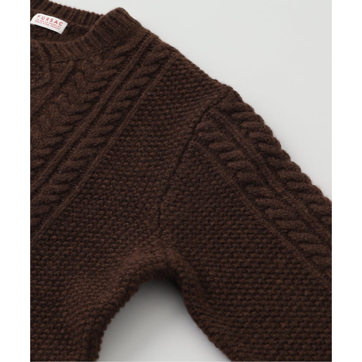fursac (フルサック) Wool cable sweater | エディフィス(EDIFICE