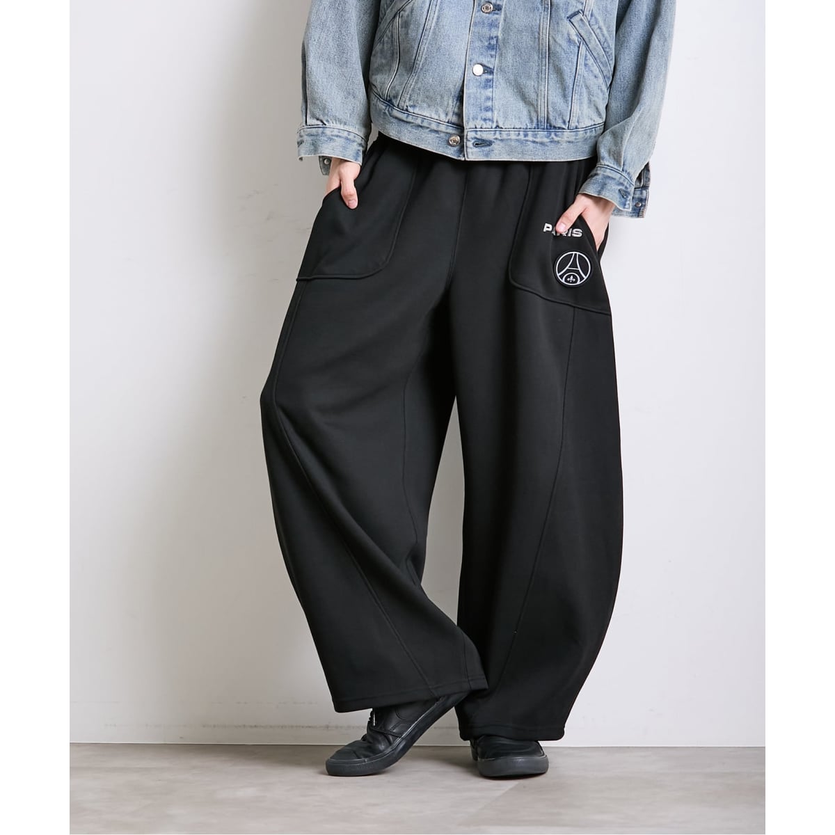 CALMER / カルメール】別注 ナチュラルダイ パラシュートパンツ