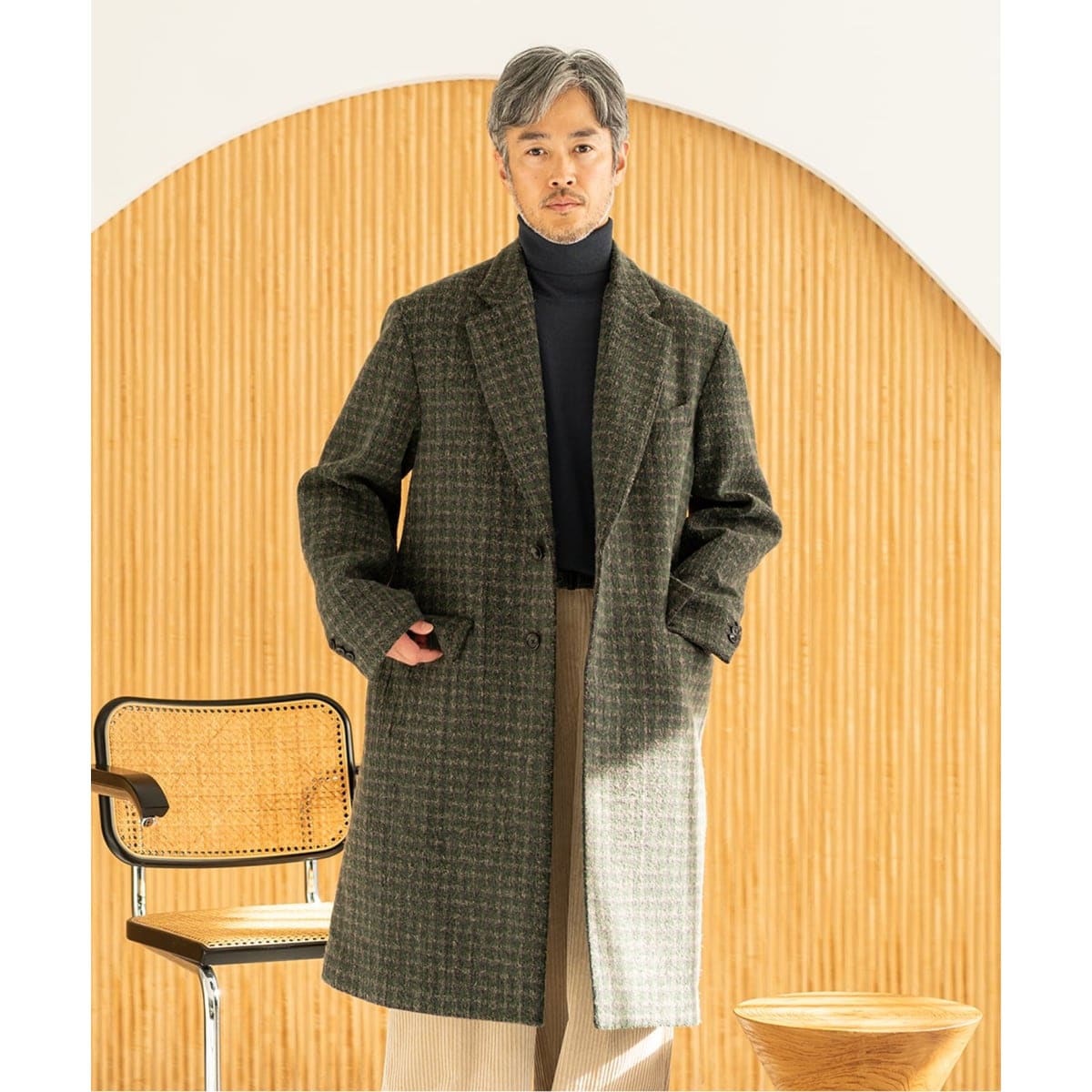 Loro Piana / ロロピアーナ】ダブルブレスト チェスターコート