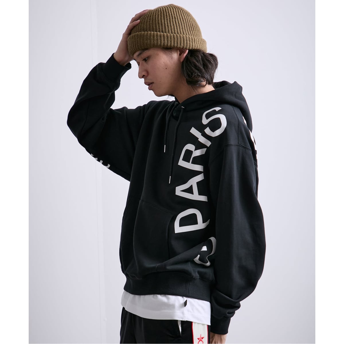 NOT4NERD／ノットフォーナード／OFFSHOOT LOGO DENIM HOODIE