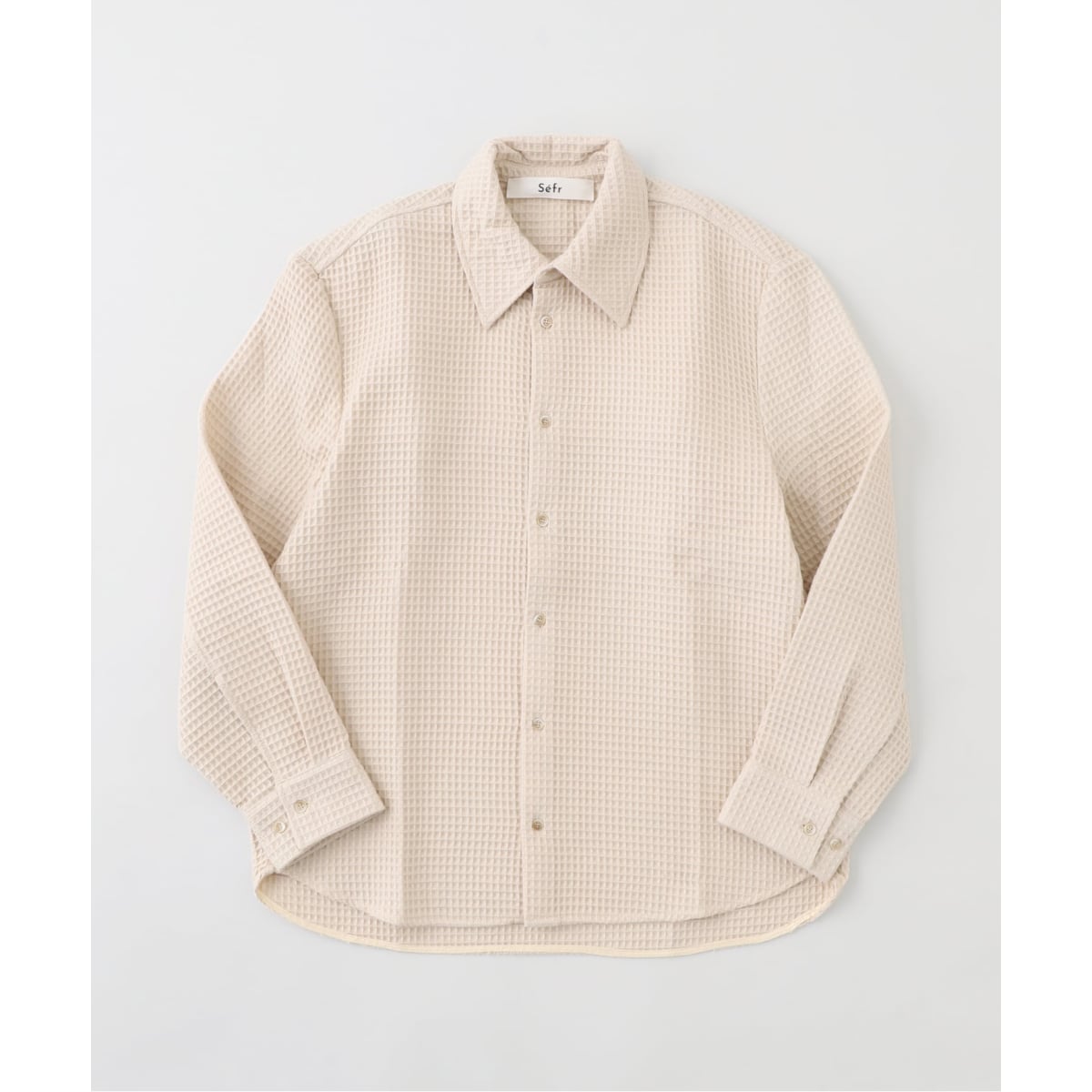 LA BOUCLE / ラブークル】スタンドカラーシャツ デシンコモン