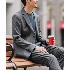 DORMEUIL / ドーメル ジャージ ダブルジャケット【セットアップ着用 