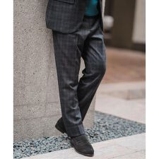 SUPER 120’s ウールサキソニー テーパードパンツ【セットアップ着用可能】