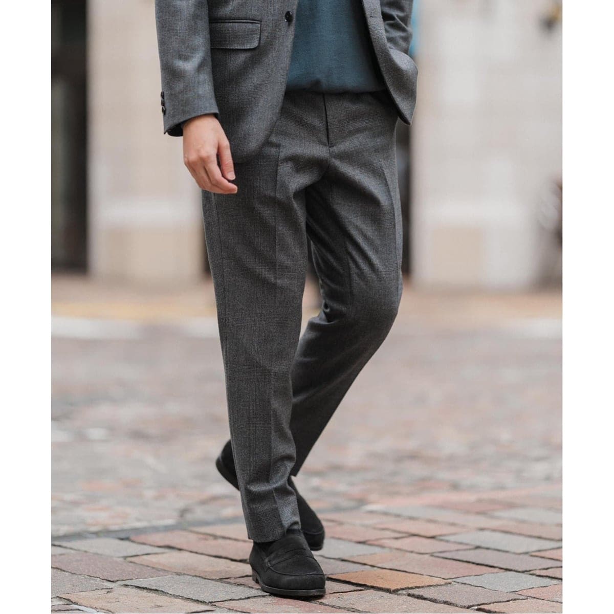 m's braque for BOUCLE】タックワイド モールコールパンツ