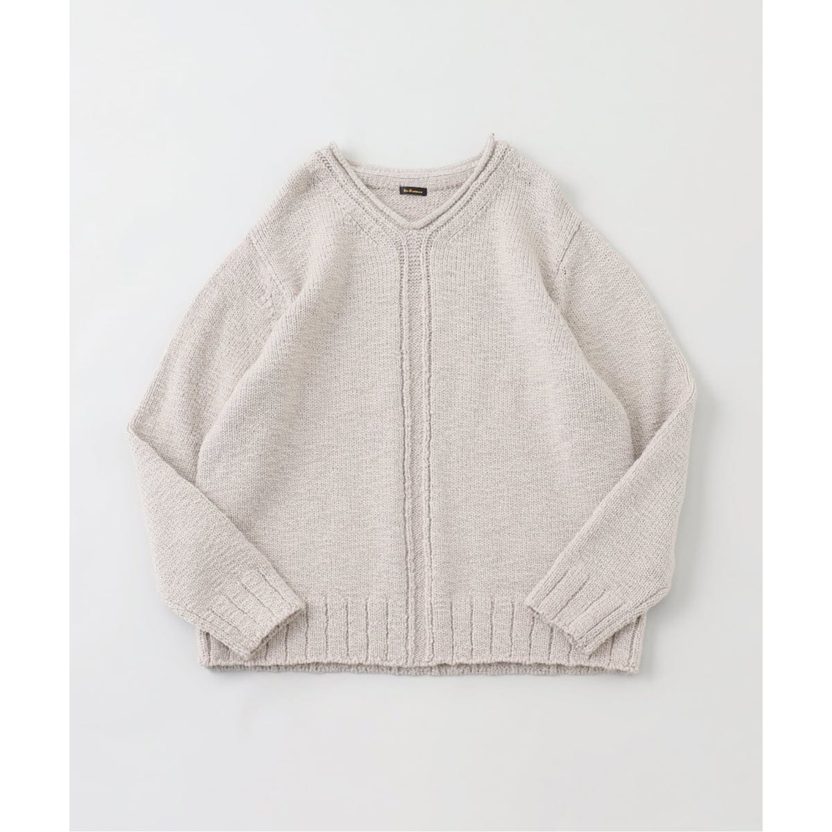 ATON / エイトン】SILTE MOULINE OVERSIZED V/N SWEATER