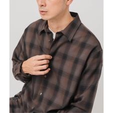 SUPER 120’s ウール チェック レギュラー シャツ