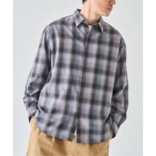 SUPER 120’s ウール チェック レギュラー シャツ