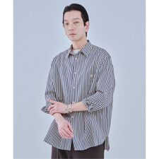 ETS.MATERIAUX(マテリオ) US ネイビー シャツ