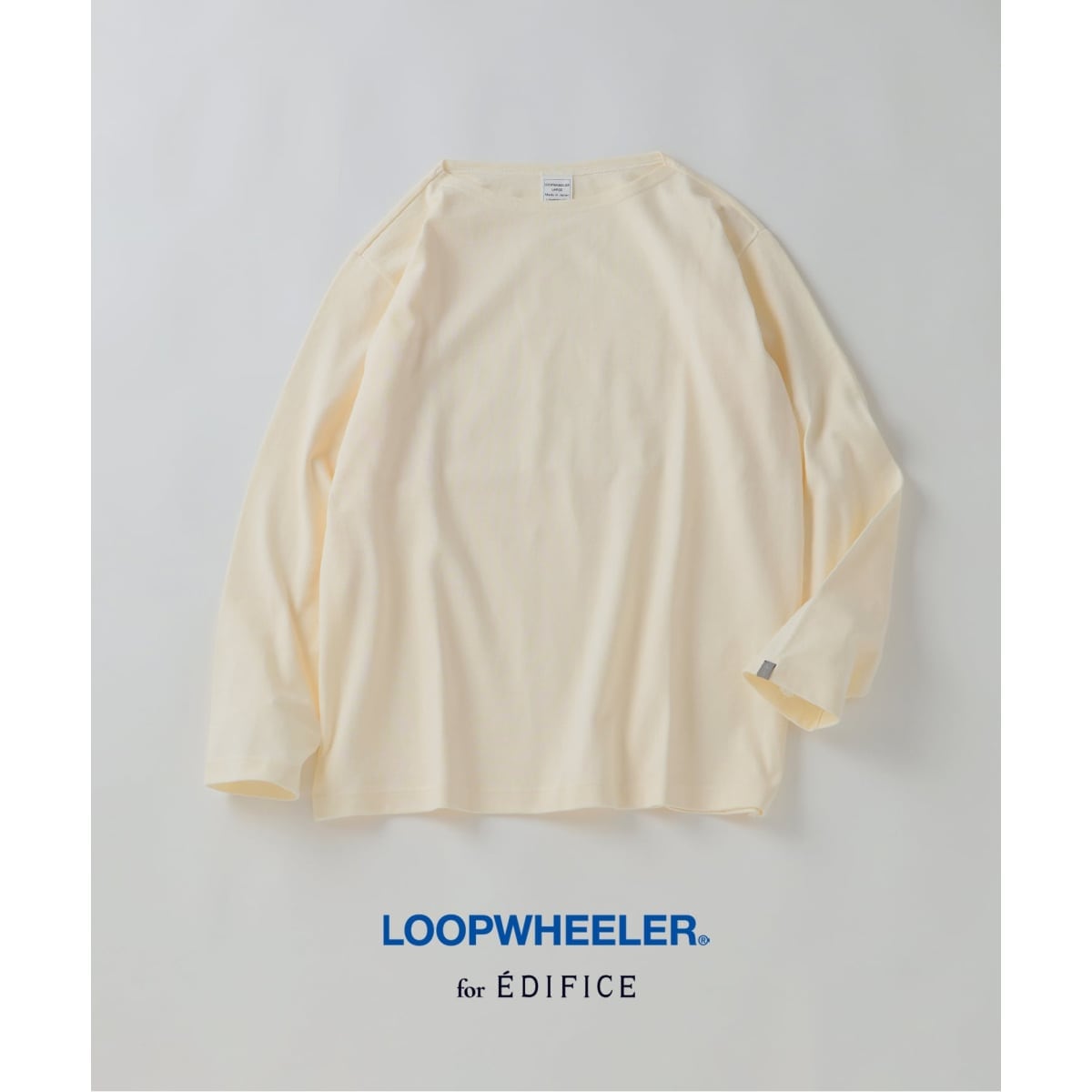 LOOPWHEELER for LOWERCASE 別注 天竺ボートネック