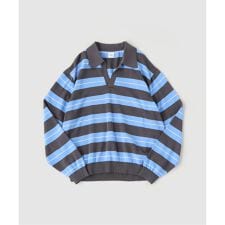 マルチボーダー スキッパー ニット