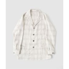 CARUSO(カルーゾ) W/Silk Linen Hunting Pane ジャケット