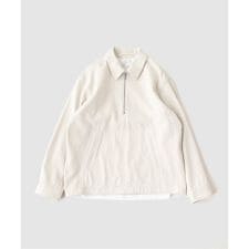 ATON（エイトン）WASHED TWIST COTTON HALF ZIP JACKET