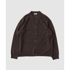 ATON（エイトン） COTTON WASHI BOUCLE POL0 CARDIGAN