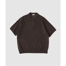 ATON（エイトン）COTTON WASHI BOUCLE HALF SLEEVE POL