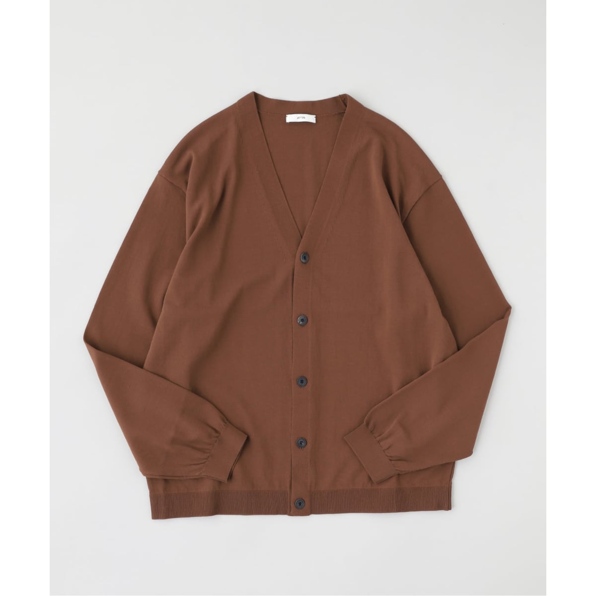 ATON(エイトン) FINE ICE COTTON V-NECK CARDIGAN | エディフィス 