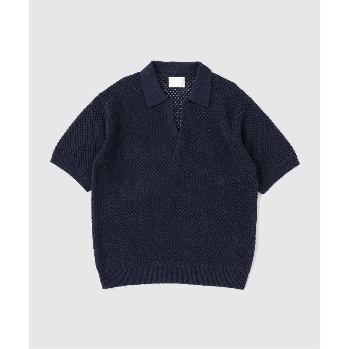 25ss BAFY スキッパーメッシュニットポロ　コットンリネン　クラシコ EDIFICE by PIPPIOLINO》コットン メッシュ スキッパー | エディフィス