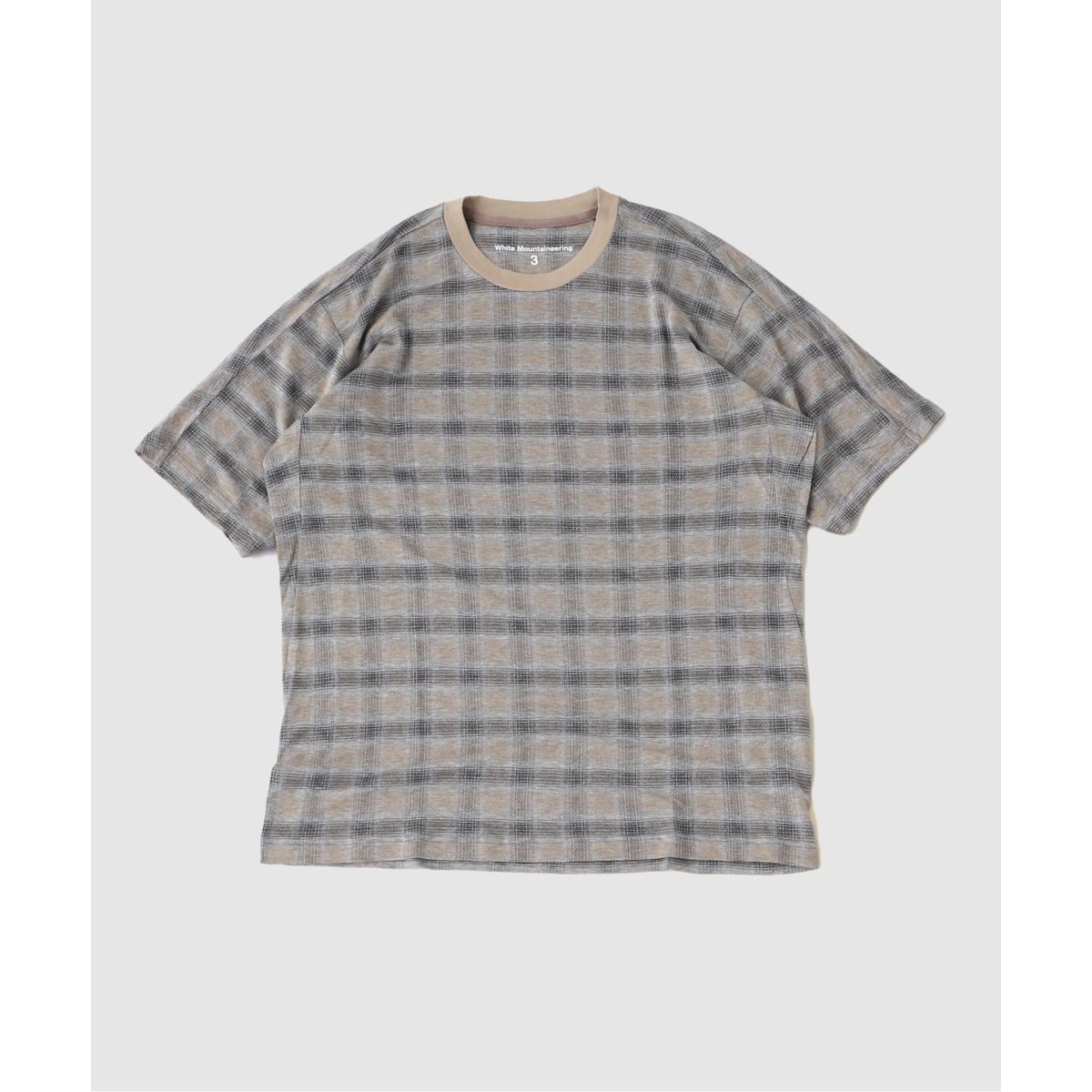 White Mountaineering CHECK JACQUARD YORK SLEEVE Tシ | エディフィス 